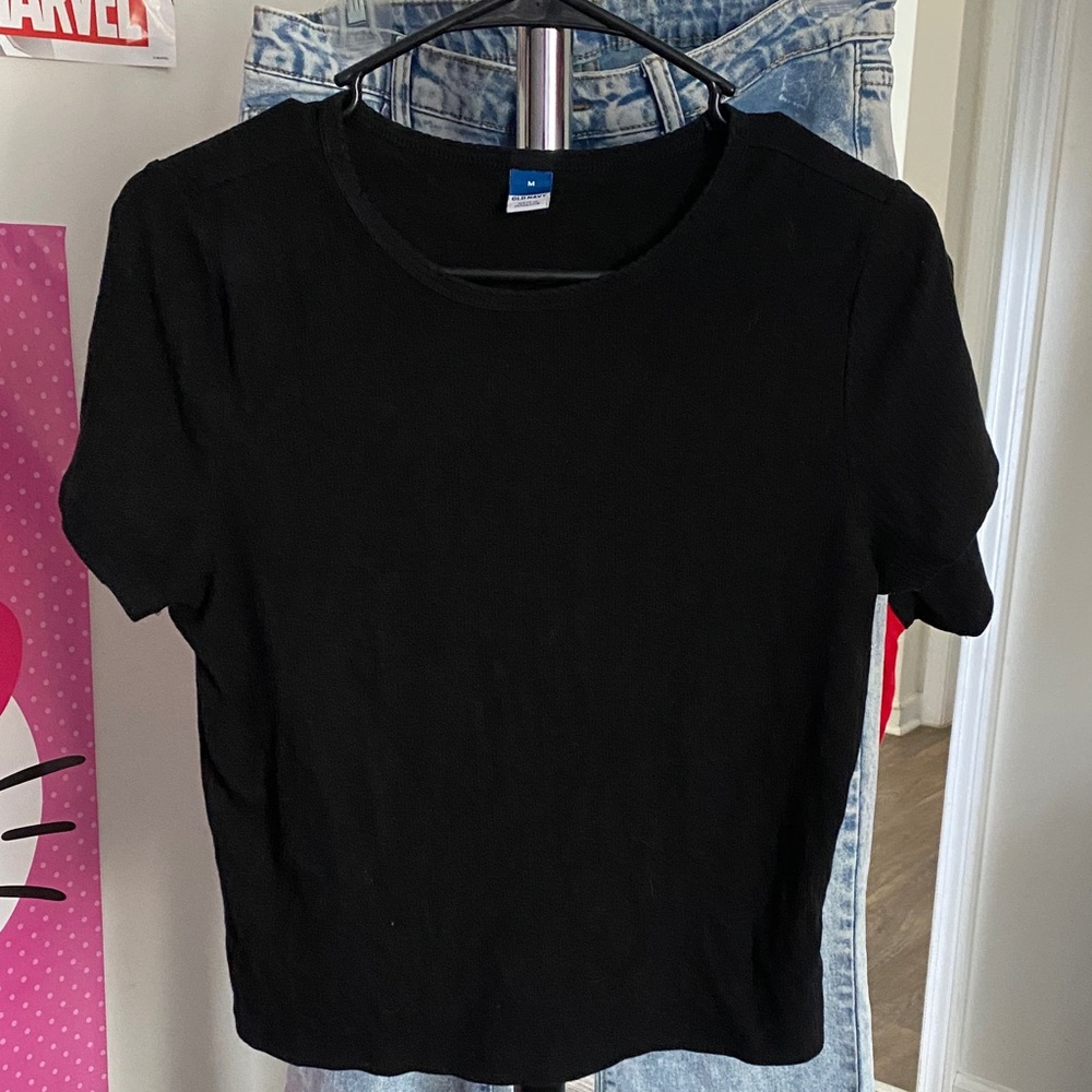 Old Navy Black Short Sleeve Tee